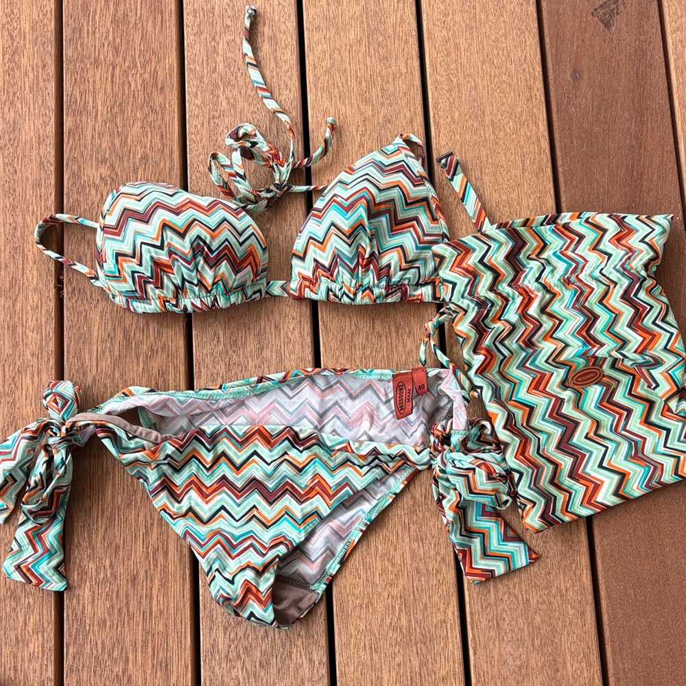 Missoni Chevron Bikini in Earthy Tones